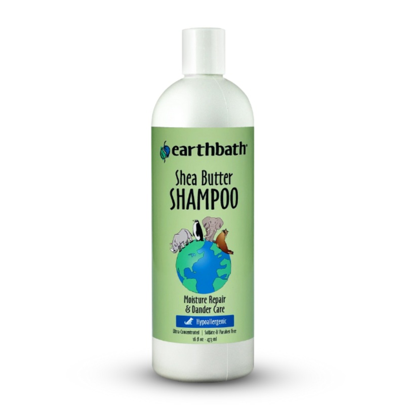 Earthbath Hypoallergenic Shea Butter Shampoo (Moisture Repair & Dander Care) for Dogs and Cats