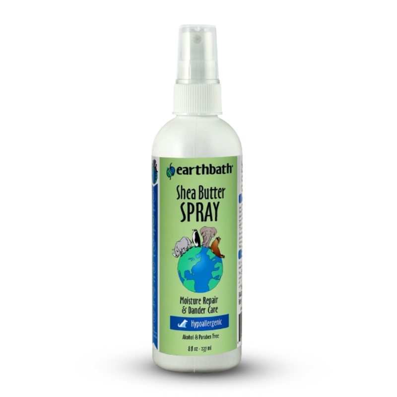 Earthbath Hypoallergenic Shea Butter Spray (Moisture Repair & Dander Care) for Dogs and Cats