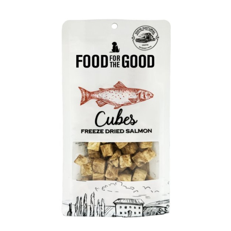 Food For The Good Freeze Dried Cat & Dog Treats (Salmon Cubes)