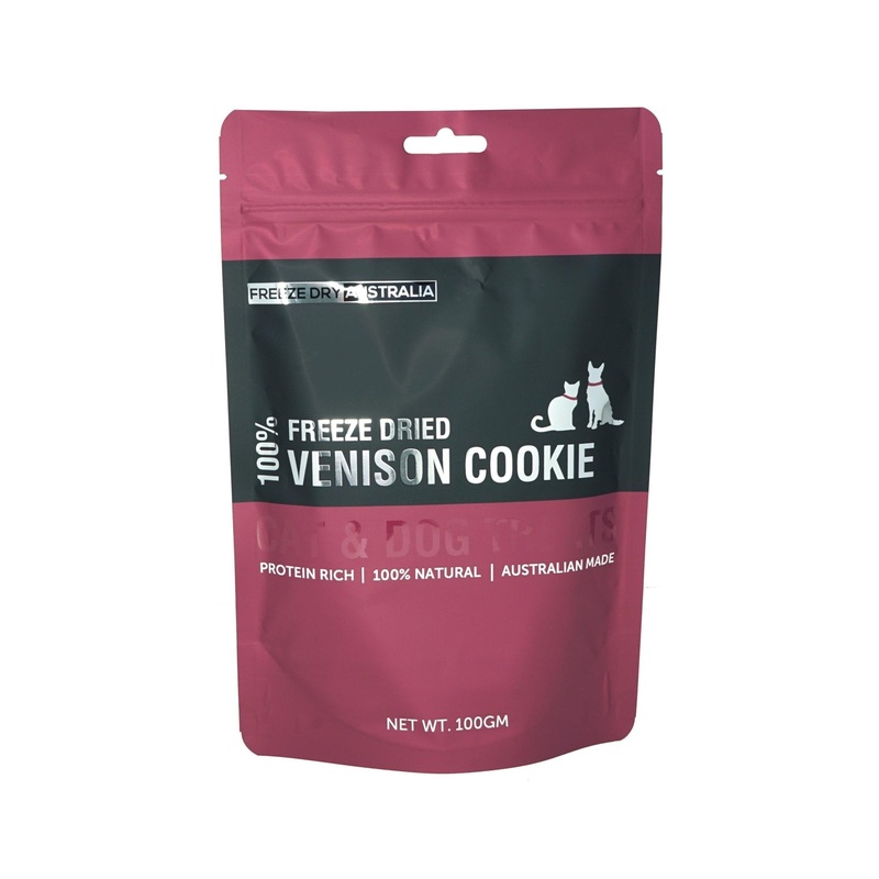Freeze Dry Australia Venison Cookie Freeze Dried Cat & Dog Treats
