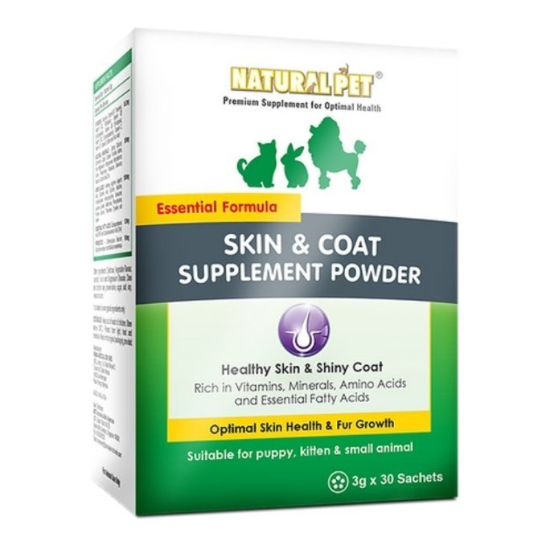 GIFT WITH PURCHASE >$120: Natural Pet Skin & Coat Supplement Powder for Cats & Dogs (Sachet x 1)