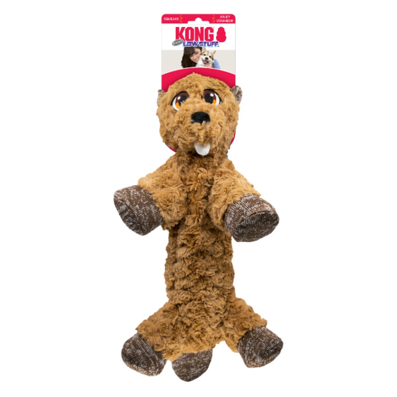Kong Low Stuff Beaver Flopzie Dog Toy