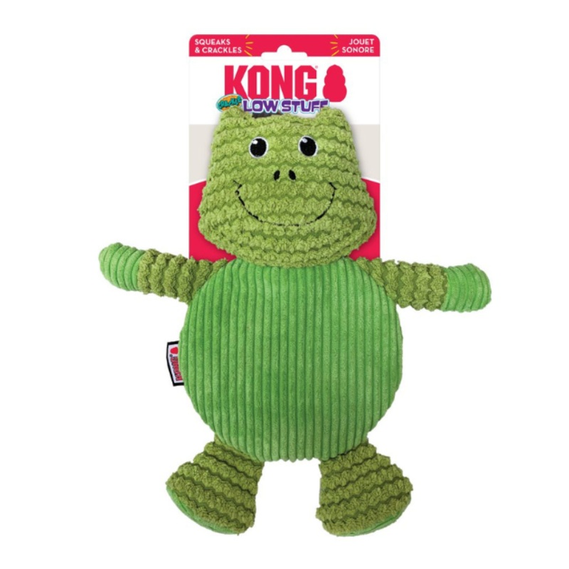 Kong Low Stuff Frog Crackle Tummiez Dog Toy