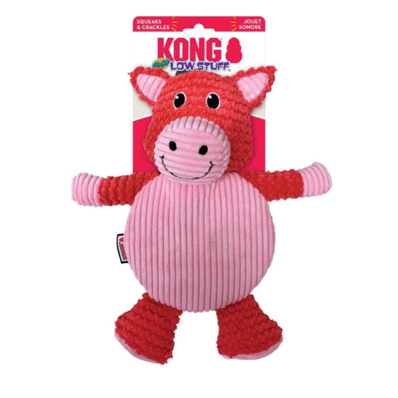 Kong Low Stuff Pig Crackle Tummiez Dog Toy