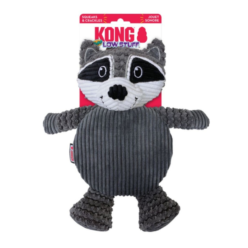 Kong Low Stuff Raccoon Crackle Tummiez Dog Toy
