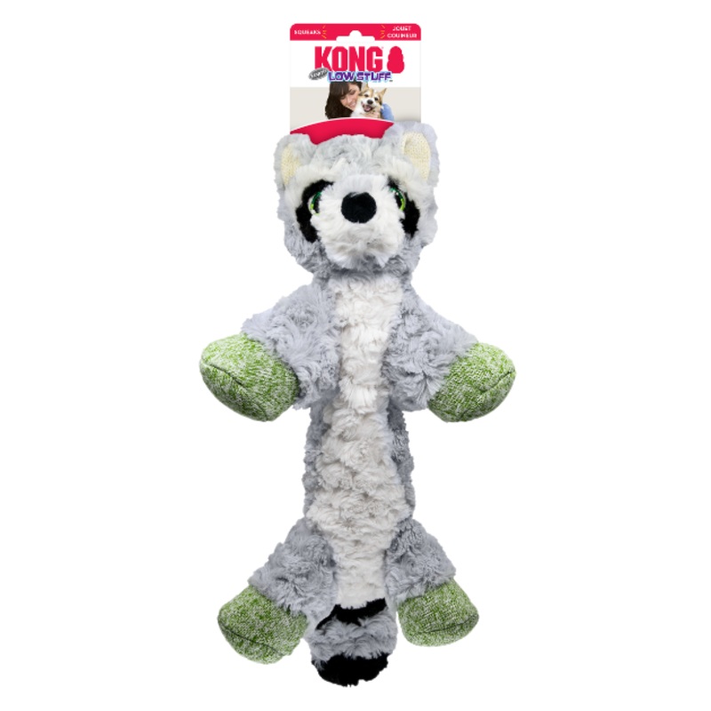 Kong Low Stuff Raccoon Flopzie Dog Toy