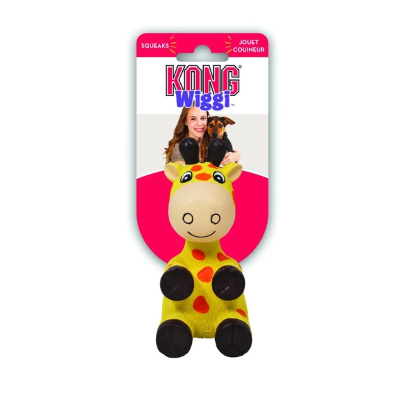 Kong Wiggi Giraffe Dog Toy