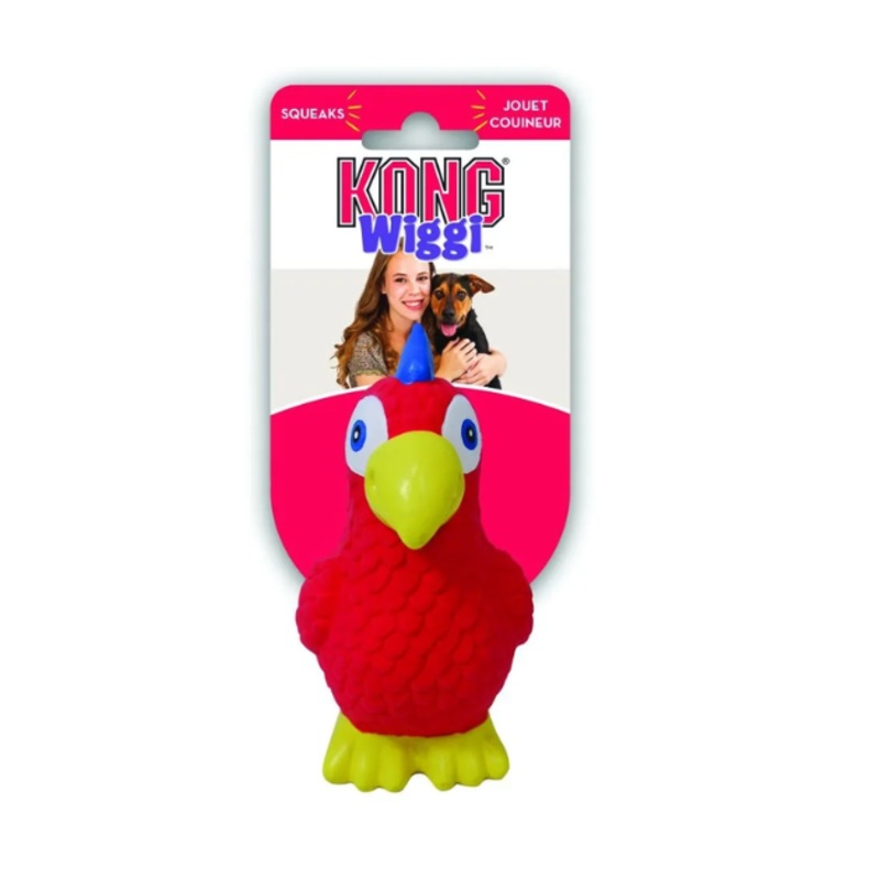 Kong Wiggi Parrot Dog Toy