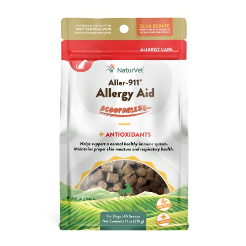 NaturVet Scoopables (Tiny Bites With Bacon Flavour) Aller-911 Allergy Aid Dog Supplement