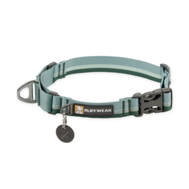 Ruffwear Web Reaction Reflective Buckled Martingale Dog Collar (River Rock Green)