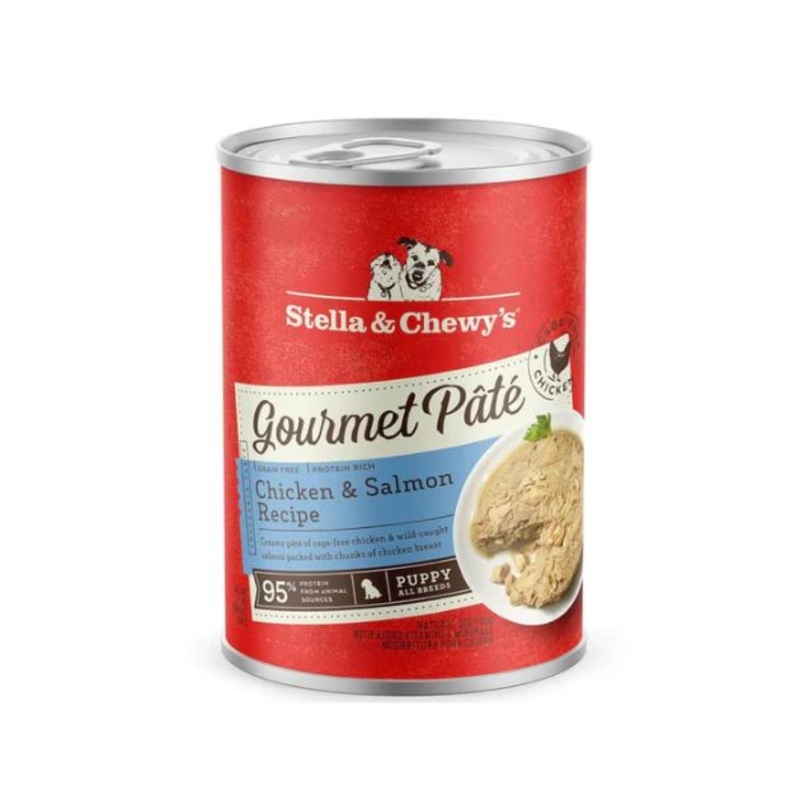 Stella & Chewys Grain Free Gourmet Pate PUPPY Wet Dog Food (Chicken & Salmon)