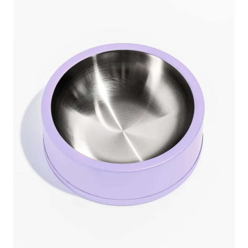 Wild One Nonslip Stainless Steel Dog Bowl (Lilac)