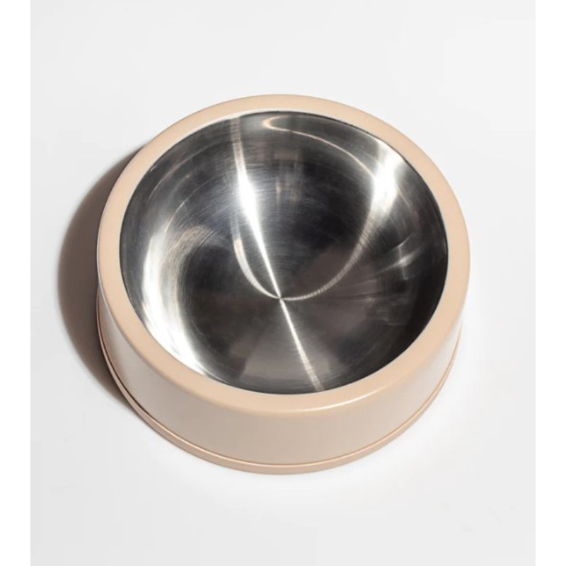 Wild One Nonslip Stainless Steel Dog Bowl (Tan)