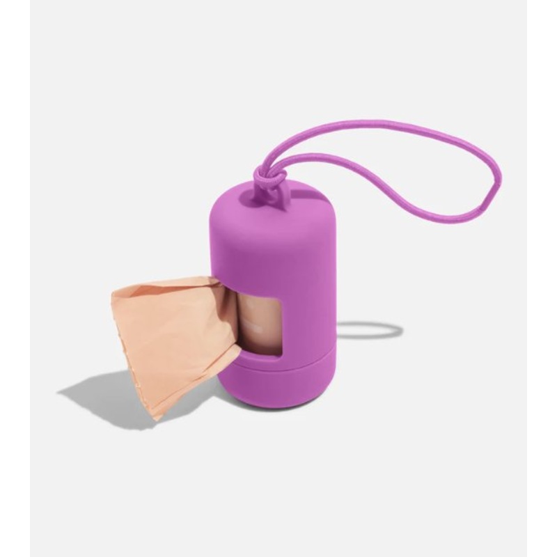 Wild One Poop Bag Carrier and Roll (Orchid)