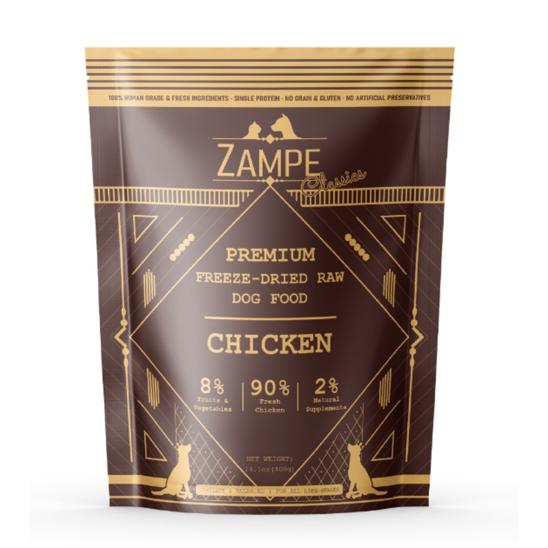 Zampe Freeze Dried Raw Chicken Slider Dog Food