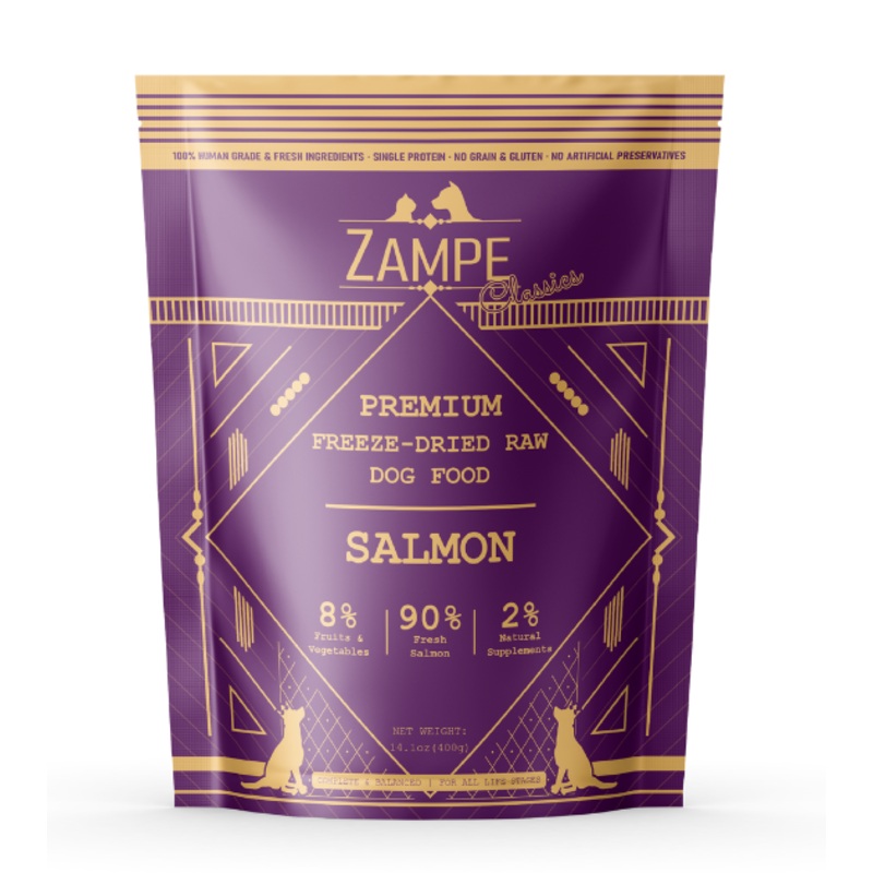 Zampe Freeze Dried Raw Salmon Slider Dog Food
