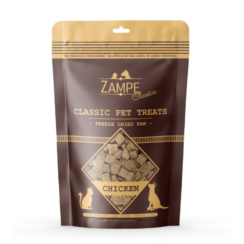 Zampe Freeze Dried Raw Treats (Chicken) for Dogs and Cats