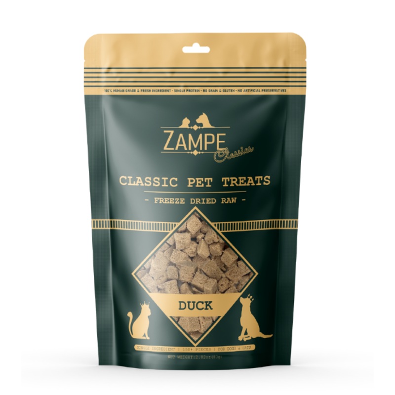 Zampe Freeze Dried Raw Treats (Duck) for Dogs and Cats