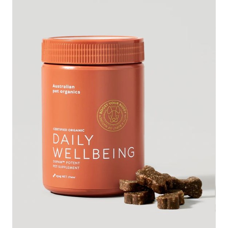 Australian pet organics (Daily Wellbeing Vitamin Chew) Certified Organic Supplements for Dogs
