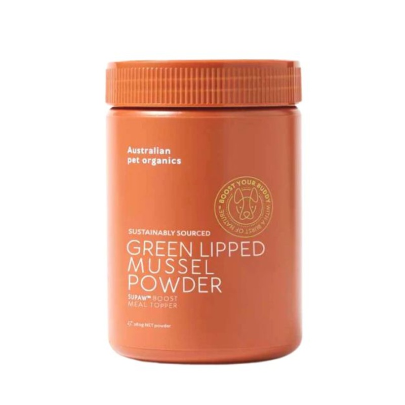 Australian pet organics Sustainably Sourced (Green Lipped Mussel Powder) Meal Topper for Dogs
