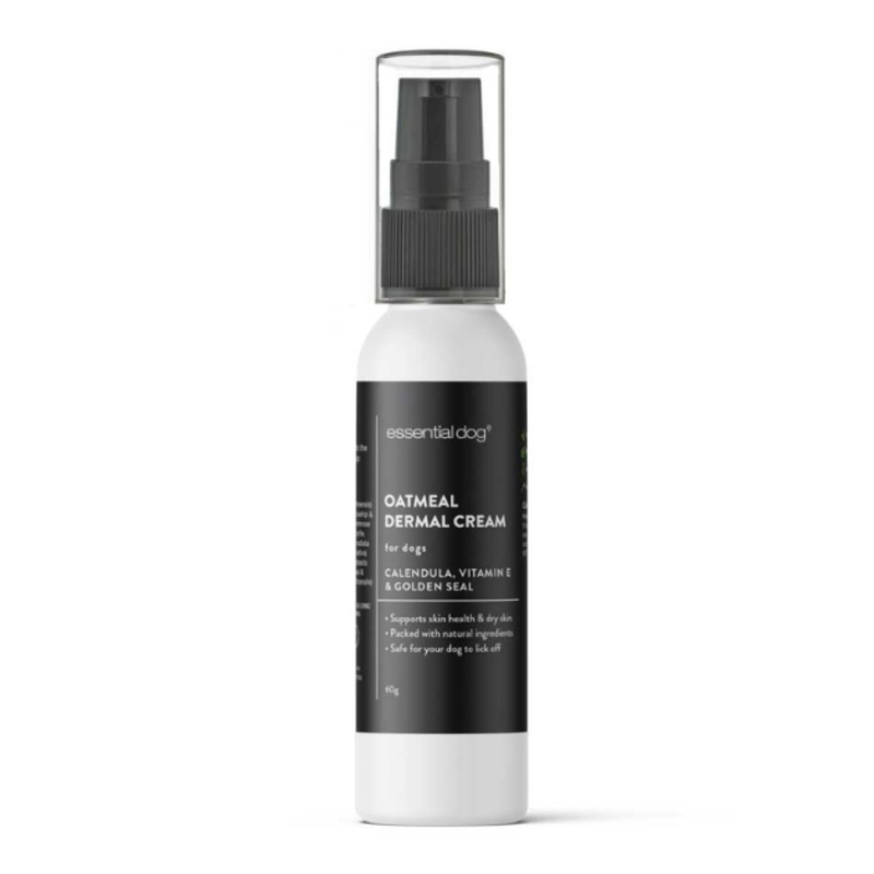 Essential Dog Oatmeal Dermal Cream (Calendula, Vitamin E & Golden Seal) for Dogs