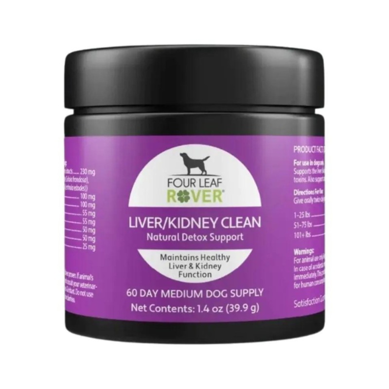 Four Leaf Rover Liver/Kidney Clean Supplements for Dogs