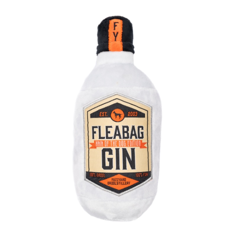 FuzzYard Squeaky Booze Plush Dog Toy (Fleabag Gin)