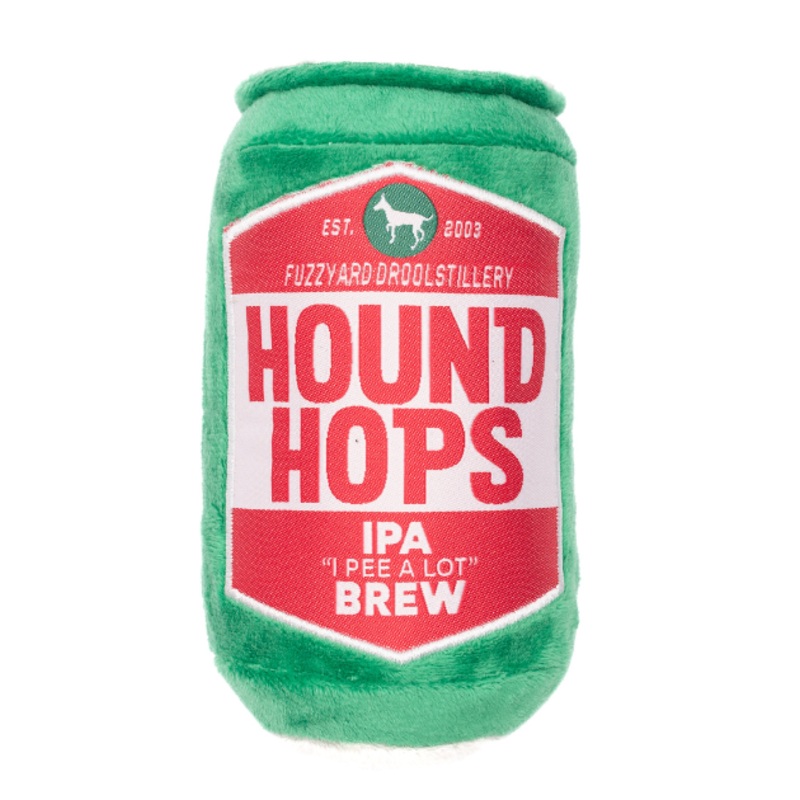 FuzzYard Squeaky Booze Plush Dog Toy (Hound Hops)