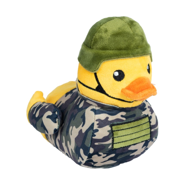FuzzYard Squeaky Plush Dog Toy (Commanduck)