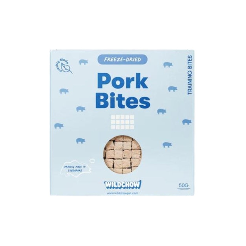 WildChow Freeze Dried Dog Treats (Pork Training Bites)