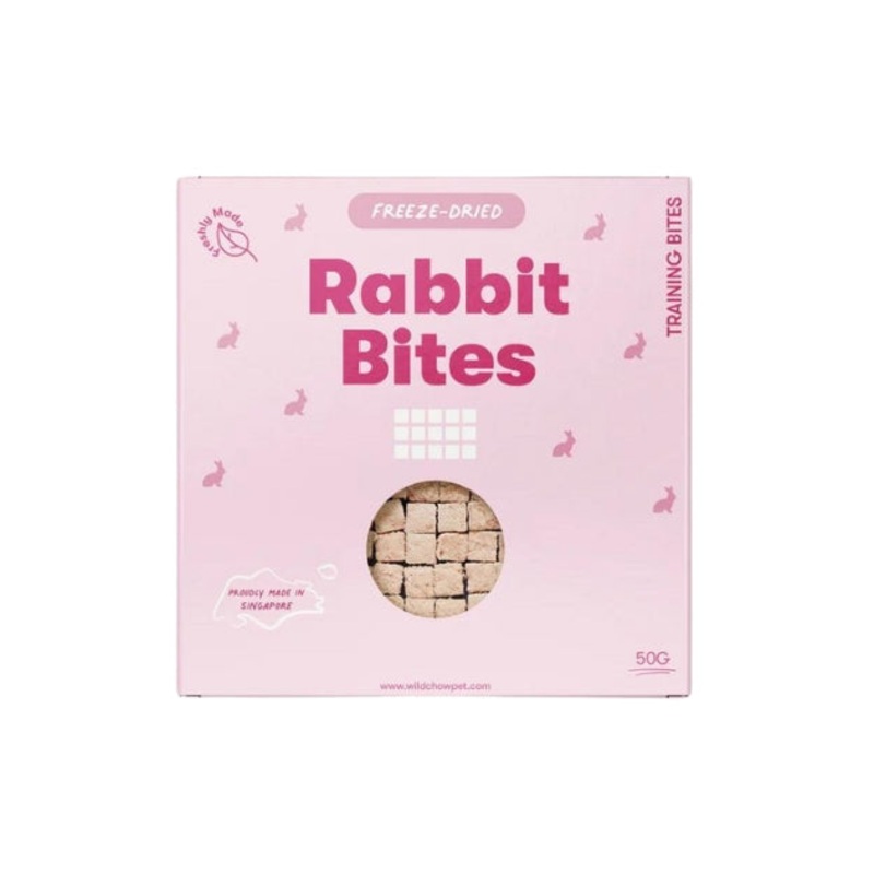WildChow Freeze Dried Dog Treats (Rabbit Training Bites)