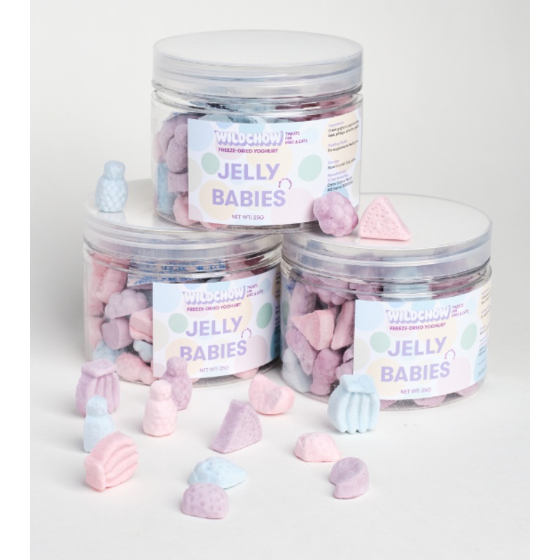 WildChow Freeze Dried Yoghurt Dog Treats (Jelly Babies Superfood)