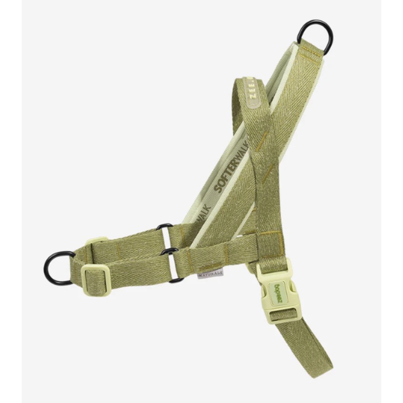 Zee.Dog Naturals Collection Soft-Walk No-Pull Dog Harness (Moss)