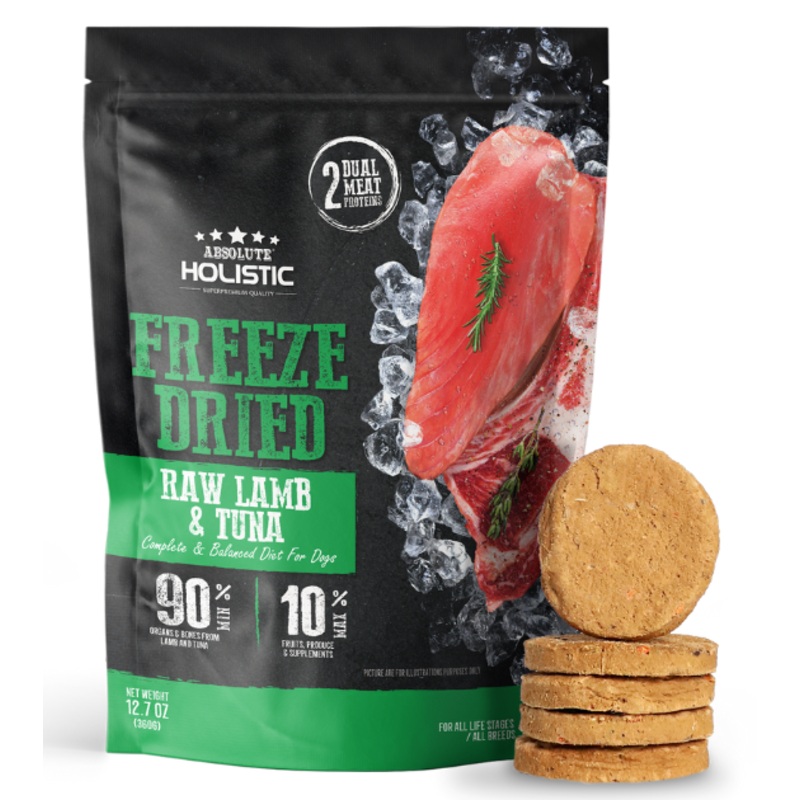 Absolute Holistic Freeze Dried Patties Dog Food (Lamb & Tuna)