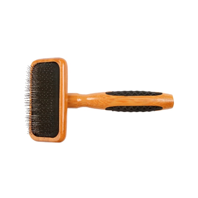 Bass De-matting Slicker Style SOFT Pet Brush (Striped or Dark Finish)