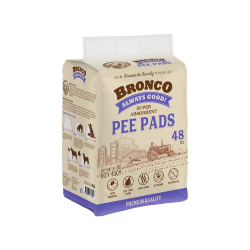 Bronco Super Absorbent Pee Pads For Dogs