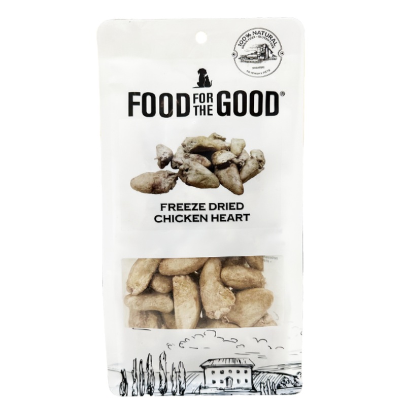 Food For The Good Freeze Dried Cat & Dog Treats (Chicken Heart)