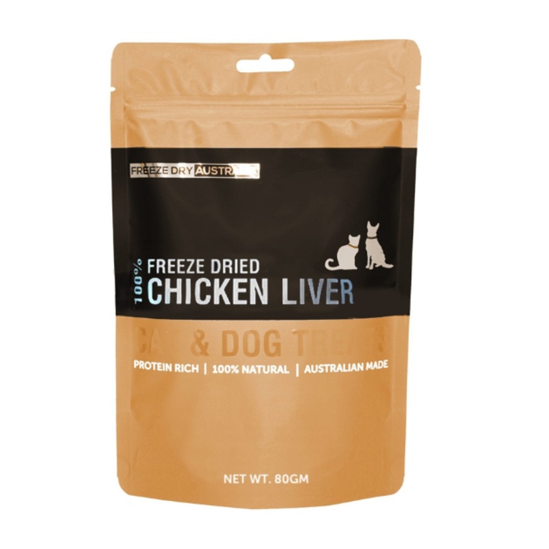 Freeze Dry Australia Chicken Liver Freeze Dried Cat & Dog Treats