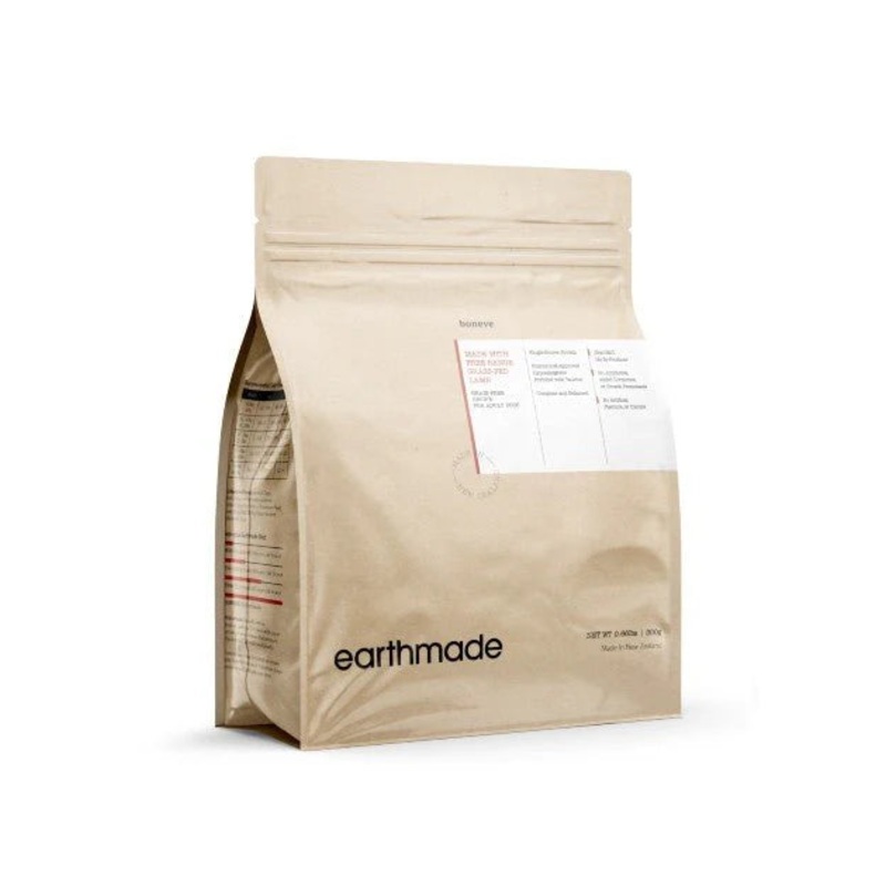 GIFT WITH PURCHASE >$120: Boneve Earthmade Grain Free Grass-Fed Lamb Dry Dog Food (1 x Trial Pack)