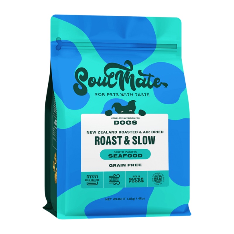 SoulMate ROAST & SLOW Grain Free Roasted & Air Dried Dog Food (South Pacific Seafood)
