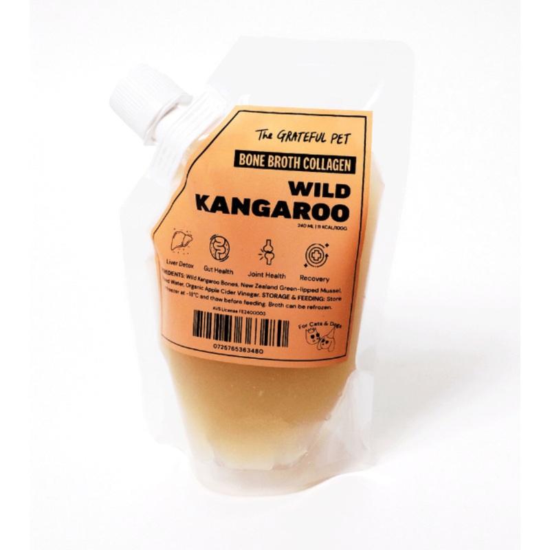 The Grateful Pet Bone Broth Collagen for Dogs & Cats (Kangaroo)