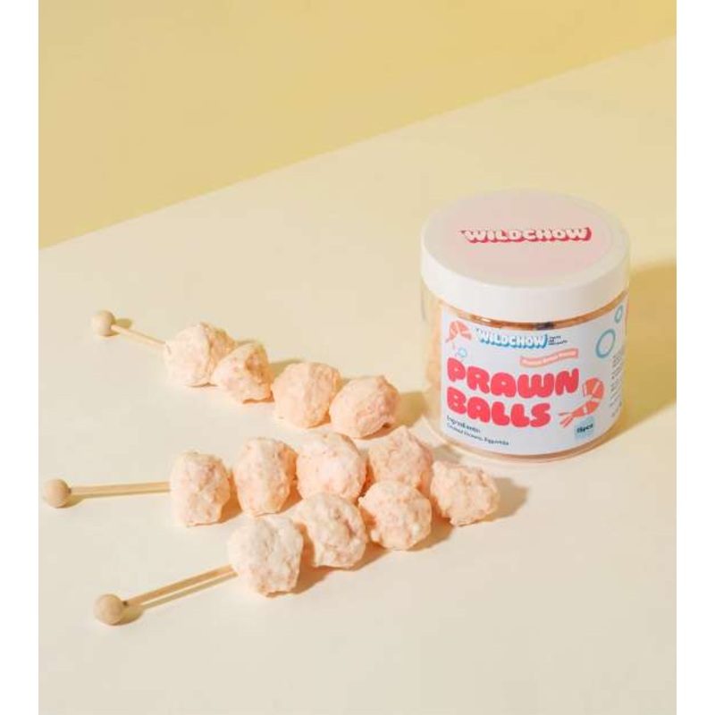 WildChow Freeze Dried Crunchy Prawn Balls Dog Treats