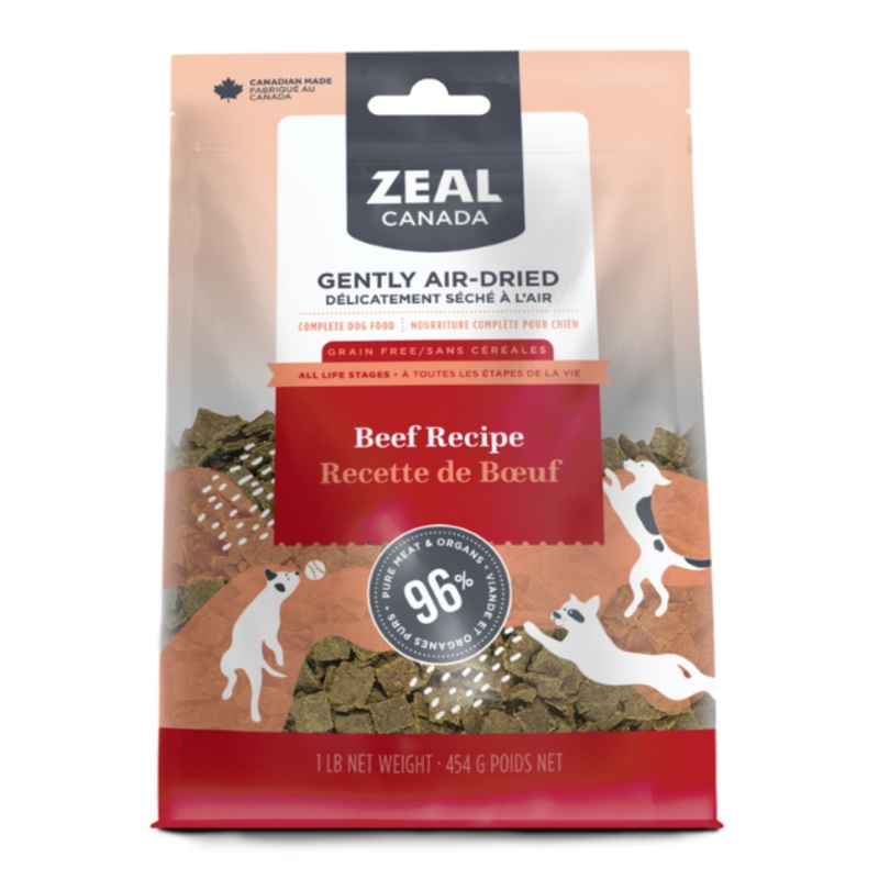 Zeal Canada Gently Air-Dried Dry Dog Food (Beef Recipe)