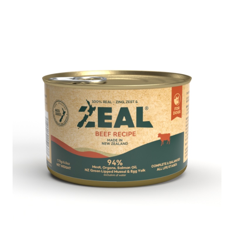 Zeal Grain Free Wet Dog Food (Beef Recipe)