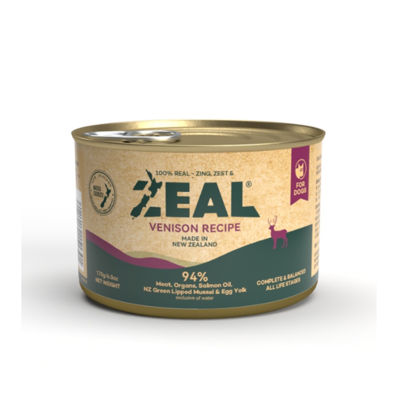 Zeal Grain Free Wet Dog Food (Venison Recipe)