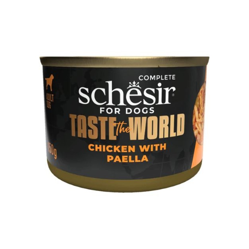 $3.60 ONLY [PWP SPECIAL]: Schesir Taste The World Wet Dog Food (Chicken With Paella)