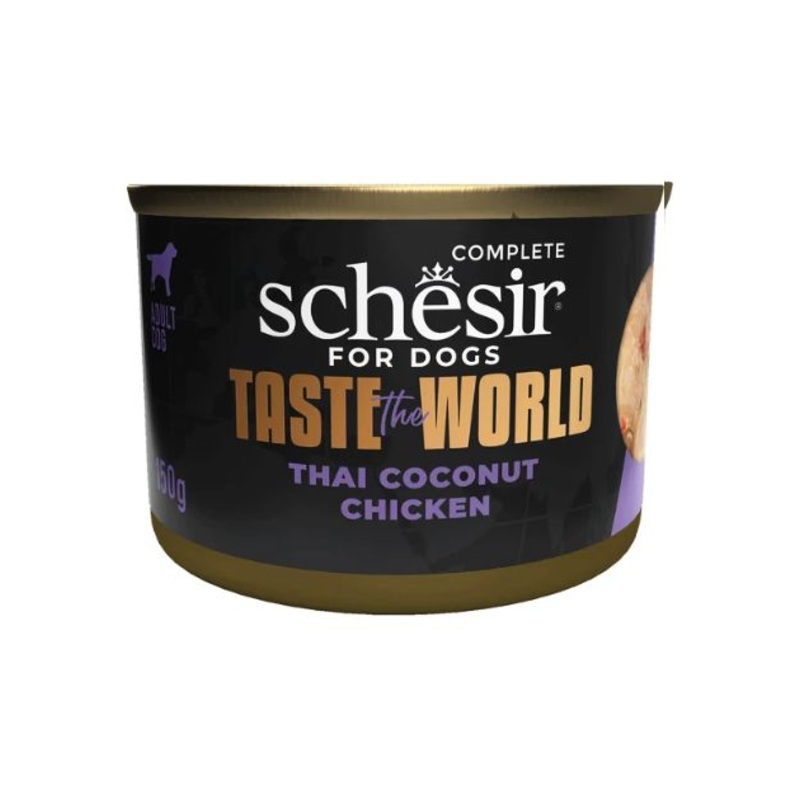 $3.60 ONLY [PWP SPECIAL]: Schesir Taste The World Wet Dog Food (Thai Coconut Chicken)