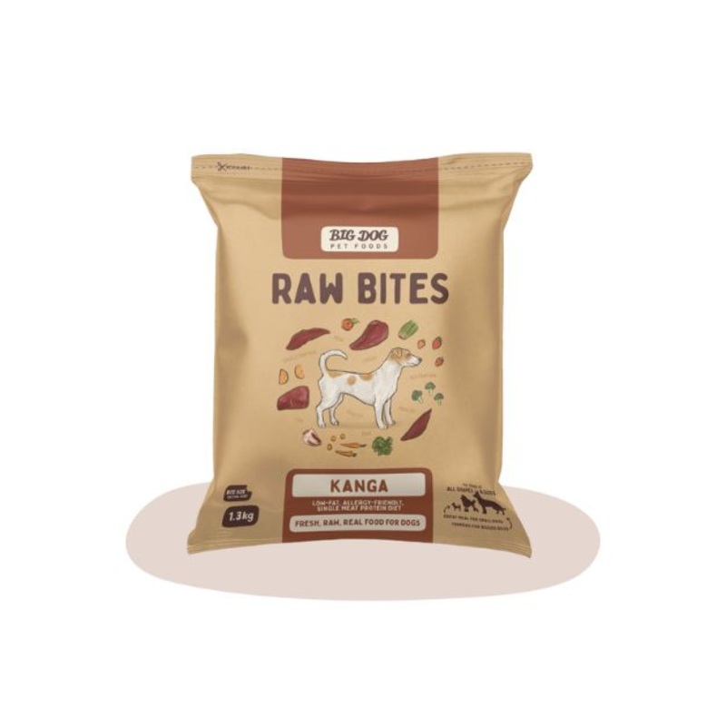 Big Dog Barf Raw Dog Food (Kangaroo Raw Bites)