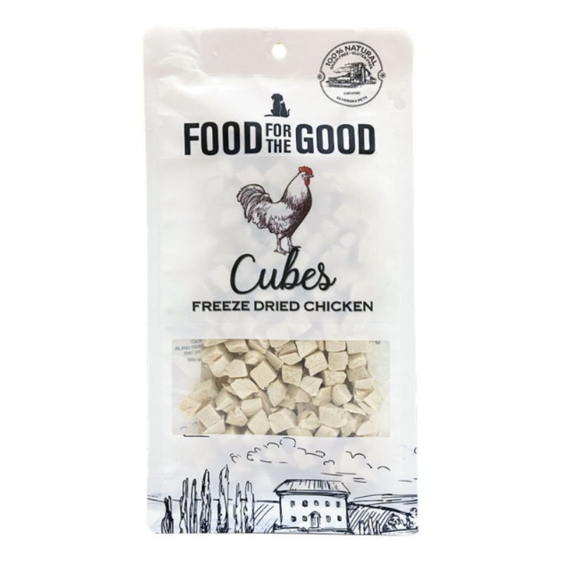 Food For The Good Freeze Dried Cat & Dog Treats (Chicken Cubes)