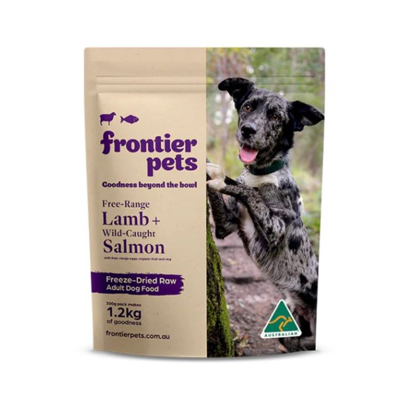 Frontier Pets Freeze Dried Raw Dog Food (Free-Range Lamb + Wild-Caught Salmon)